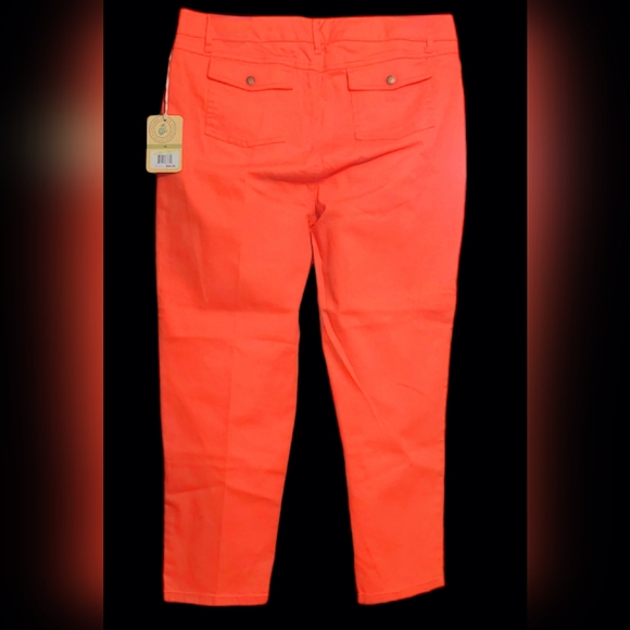 NWT Caribbean Joe size 14 orange pants - Picture 2 of 6